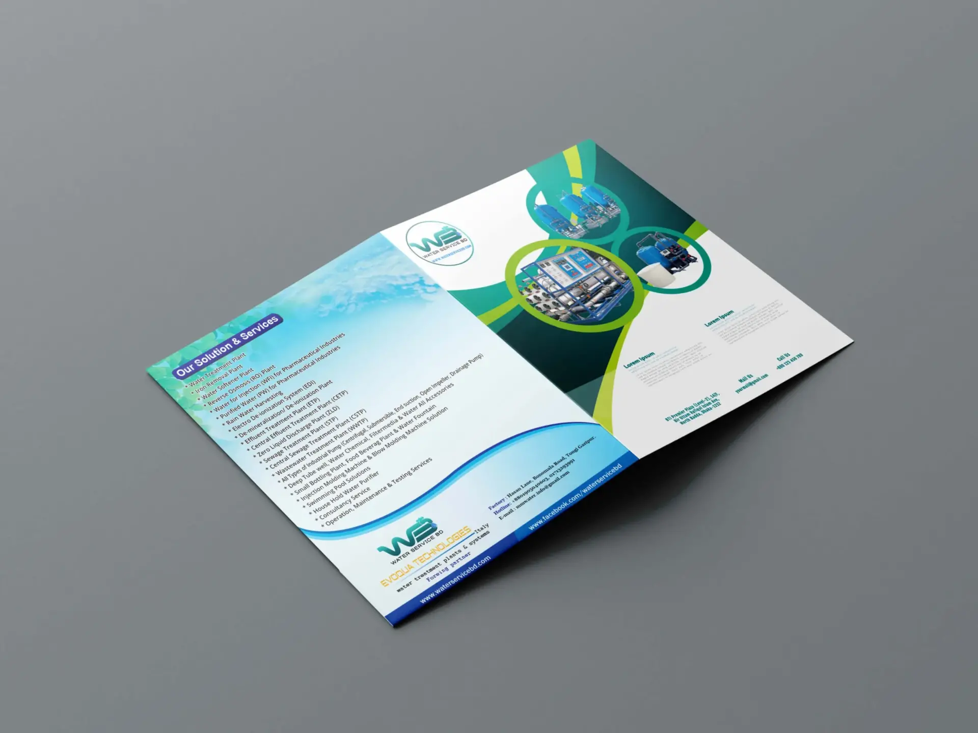 Corporate Presentation Folder Print Design